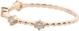 TJMAXX 14Kt Gold Diamond Rope Ring