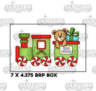 Christmas Holiday Train - 2 Piece Cookie Cutter Set For 7 X 4 3/8 Brp Box