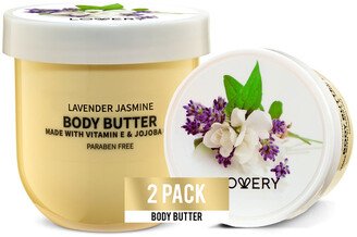 Lovery Lavender Jasmine Whipped Body Butter, 2 Piece