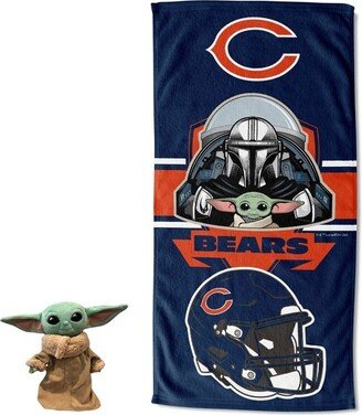 27x54 NFL Chicago Bears Star Wars Hugger with Beach Towel