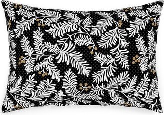 Outdoor Pillows: Winter Branches Outdoor Pillow, 14X20, Single Sided, Black