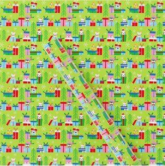 25 sq ft Pets with Presents Christmas Gift Wrap Light Green - Wondershop™