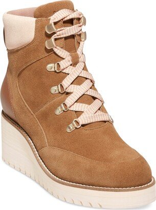 Women's Zerogrand City Wedge Hiker Booties - Dark Morel, Ivory