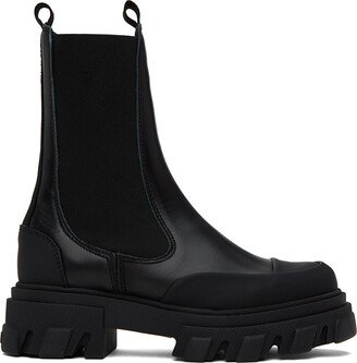 Black Mid Chelsea Boots