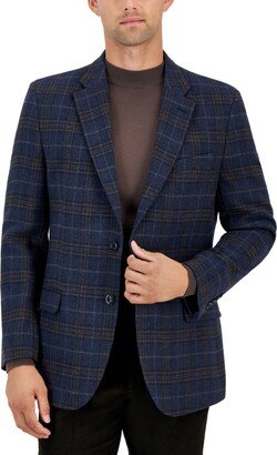 Men's Modern-Fit Plaid Tweed Sport Coat