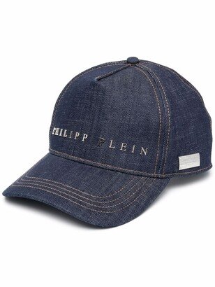 Logo-Plaque Denim Baseball Cap