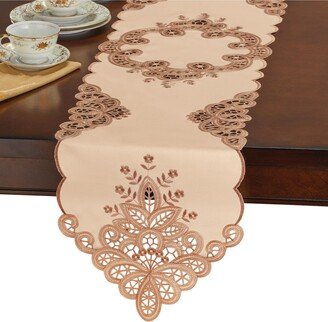 Collections Etc Elegant Battenburg Floral Lace Table Linens