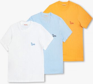 Branded T-shirt Three-pack - Multicolour