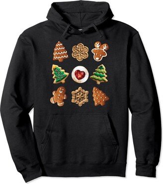 The Instant Message Xmas Cookie Grid Pullover Hoodie