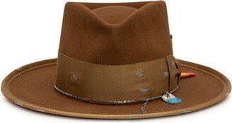 Cote Sauvage Ston Embellished Distressed Bucket Hat