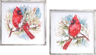 Cardinal and Pine Frame