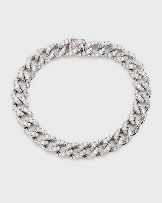 18k White Gold Diamond Chain Bracelet