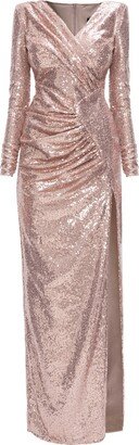 Angelika Jozefczyk Sequin Evening Gown Aurora Dusty Pink