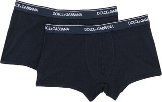 Logo-Waist Cotton Boxer Briefs (Set Of Two)-AA