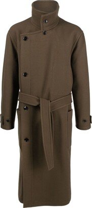 Belted Wrap Wool Coat