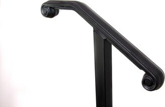 Volute Single Post Handrail For Stairs, Outdoor, Handrail, Metal Stairs