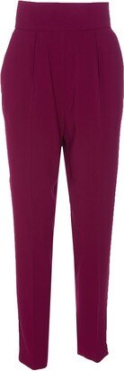 High-Waist Cropped Tailored Trousers-AC