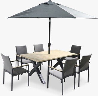 LG Outdoor Venice 6-Seater Garden Dining Set