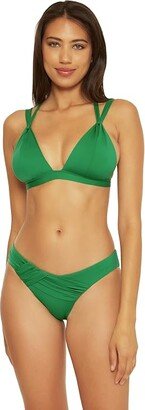 Color Code Jolene Halter Top (Grass) Women's Swimwear