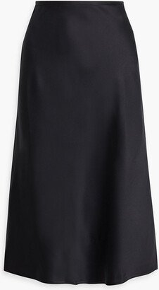 Margot satin-crepe midi skirt