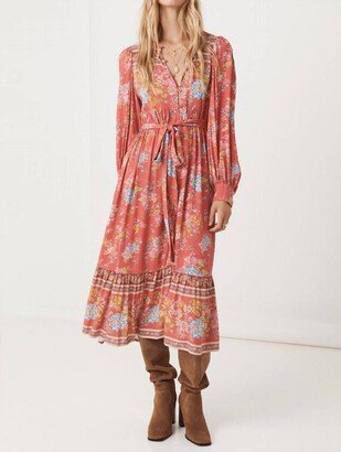 Meadowland Boho Dress In Poppy