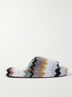 Curt Cotton-Terry Jacquard Slippers