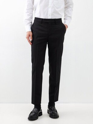 Capovae Wool-blend Twill Slim-leg Trousers