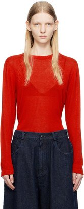 Cordera Red Rib Long Sleeve T-Shirt