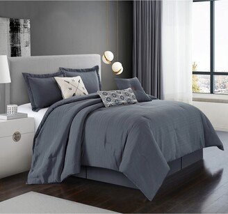 Nanshing Chandler 7-Pc. Grey Queen Comforter Set