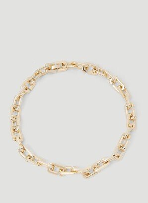 J Marc Logo-Engraved Chain-Linked Necklace