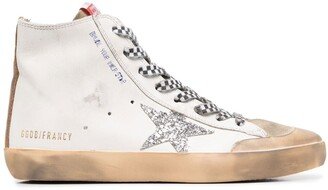 High-Top Leather Sneakers-AE