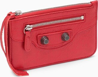 Red Le Cagole zipped card holder