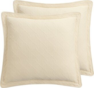 Royal Heritage Williamsburg Richmond Off-White Euro Sham