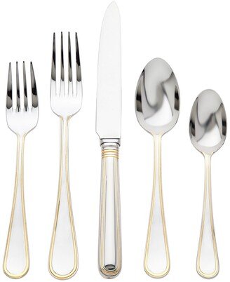 5-Piece Ascot Gold Flatware Set