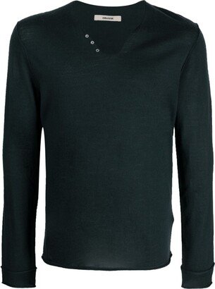 Monastir U-neck wool jumper