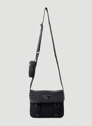 Re-nylon Messenger Crossbody Bag - Man Crossbody Bags Black One Size