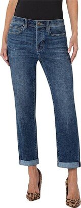 The Real Boyfriend Rolled Cuff Jeans in Lumis (Lumis) Women's Jeans