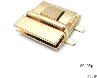 Button Lock 20 Pcs Luggage Hardware Accessories Zinc Alloy Die-Casting Bag Decorative Mortise Light Gold