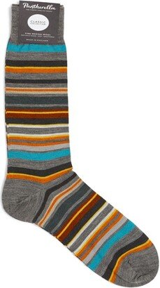 Merino Wool-Blend Striped Socks