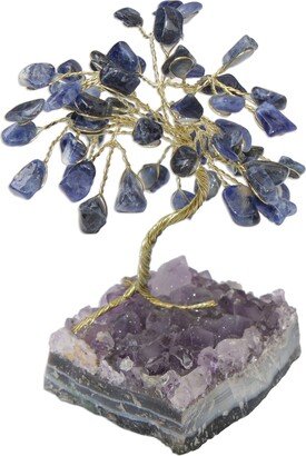 Handmade Little Tree Sodalite Gemstone Sculpture