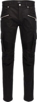 Zip Detailed Tapered Leg Trousers