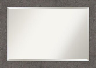 Rustic Plank Framed Bathroom Vanity Wall Mirror, 41.38