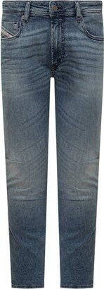 Logo Patch Straight Leg Jeans-BN