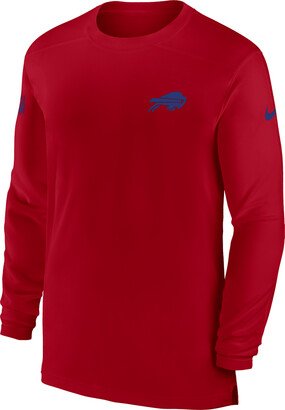 Men's Dri-FIT Sideline Coach (NFL Buffalo Bills) Long-Sleeve Top in Red