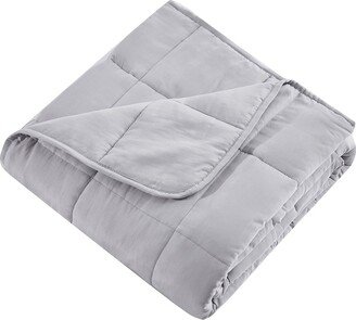 Arctic Grey Comfort Machine Washable & Dryable Cooling Weighted Blanket, 12lbs