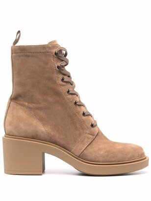 Foster 45mm suede lace-up boots