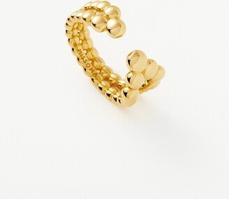Articulated Beaded Open Ring | 18ct Gold Plated Vermeil