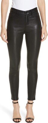 Adelaide Skinny Leather Pant In Noir