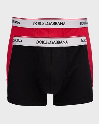 Men's 2-Pack Waistband-Logo Boxers