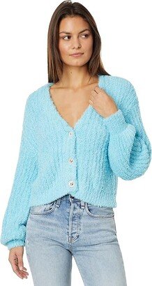 Clemmie Cardi (Highlighter Blue Knit) Women's Clothing